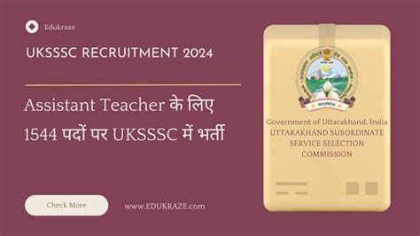 uksss gov.in|UKSSSC Recruitment 2024: Apply for 1,544 Assistant  .